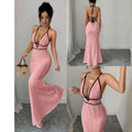Fashion cross-border  sexy suspender dress texture silm suspender tight suspender skirt