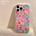 Suitable for apple 16promax niche all-inclusive mobile phone case iphone15 summer imd full screen flower protective cover