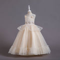 Amazon's new children's dress: patchwork princess gown for girls - high-end, stylish, perfect for hosts, performances, and evening events