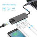Type docking station-c to hdtvusb-chub+ network card type to 100m high-definition multi-interface expansion