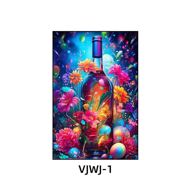 Bar KTV box decoration hanging pictures Cocktail bottle clear bar atmosphere music dining bar Bistro decoration painting