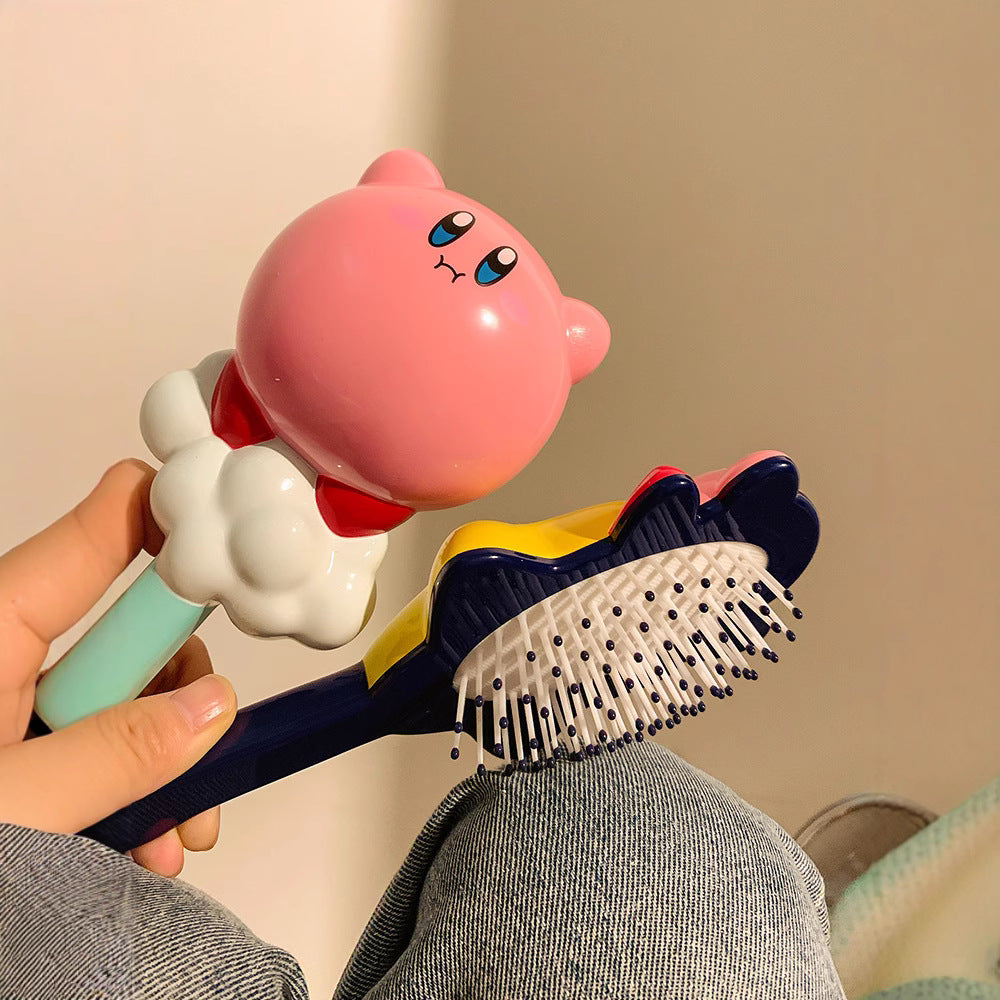 Factory direct, ready-to-ship anti-static smoothing hairbrush. cute cartoon design, perfect for hair styling and massage. portable cushion brush, dropshipping available