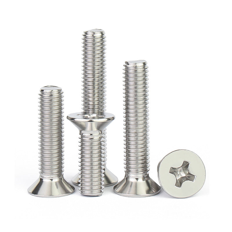 201 stainless steel cross flat head screw screw m5 cross groove countersunk head wire m6 fastener M2-M10