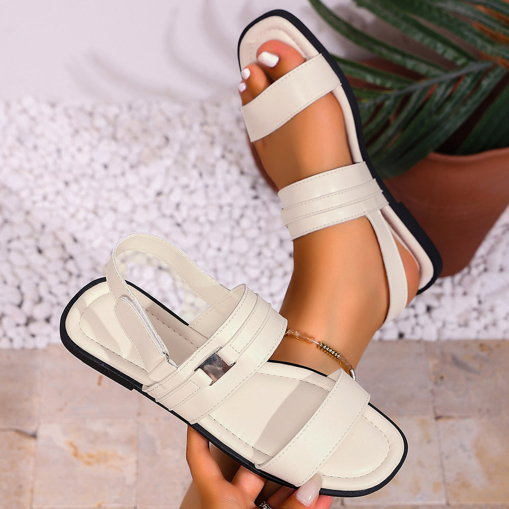 hot-selling summer women's flat sandals: plus size, european & american fashion, versatile shoes - wholesale