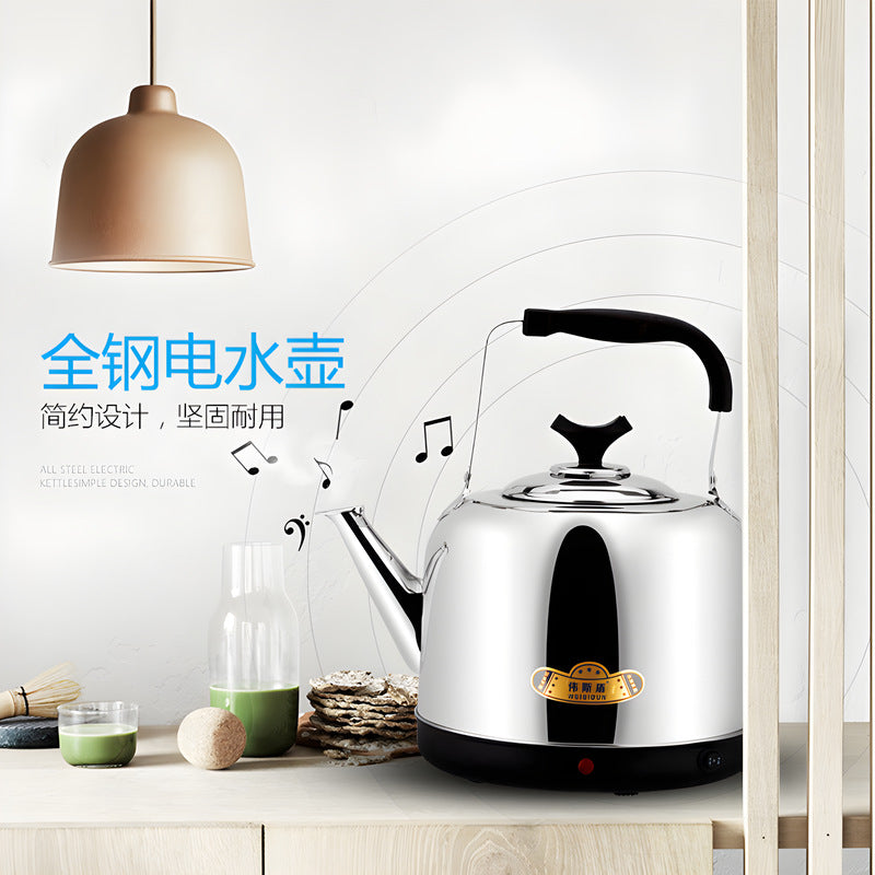 Stainless steel water kettle electric heating sound kettle electric water kettle for home elderly water boiling electric water kettle water boiling automatic power off