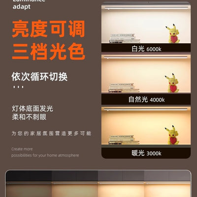 Remote control led cabinet light strip - rechargeable sensor light for wine cabinets, display cabinets, wardrobes, and hallways - self-adhesive, sensor-activated, wireless