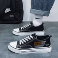 Men's korean style winter 2025 new versatile athletic casual lightweight men's skate shoes wear-resistant breathable canvas trendy sneakers