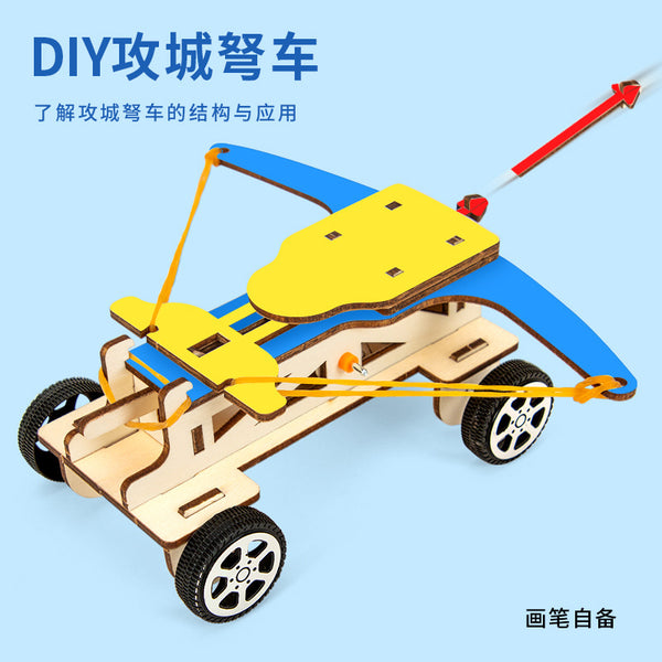 Technology small production catapult DIY siege crossbow car model catapult scientific experiment steam children's material package