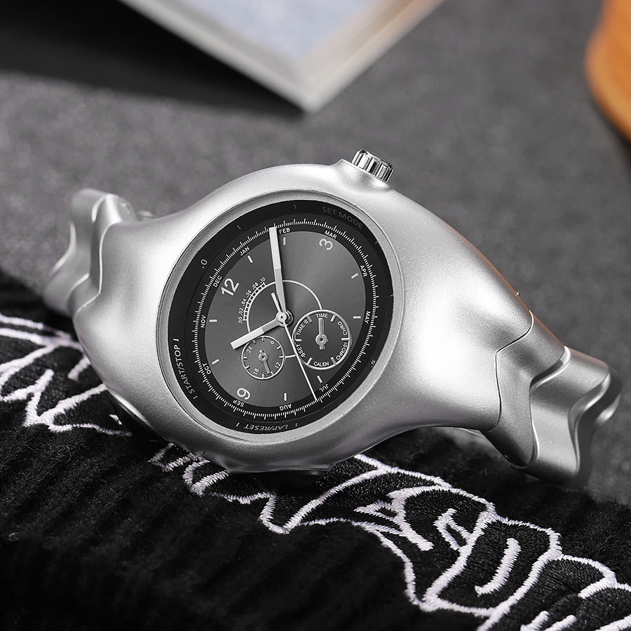 Used special-shaped y2k decorative plastic watch twisted retrofashionclassy sense ins niche quartz watch wholesale
