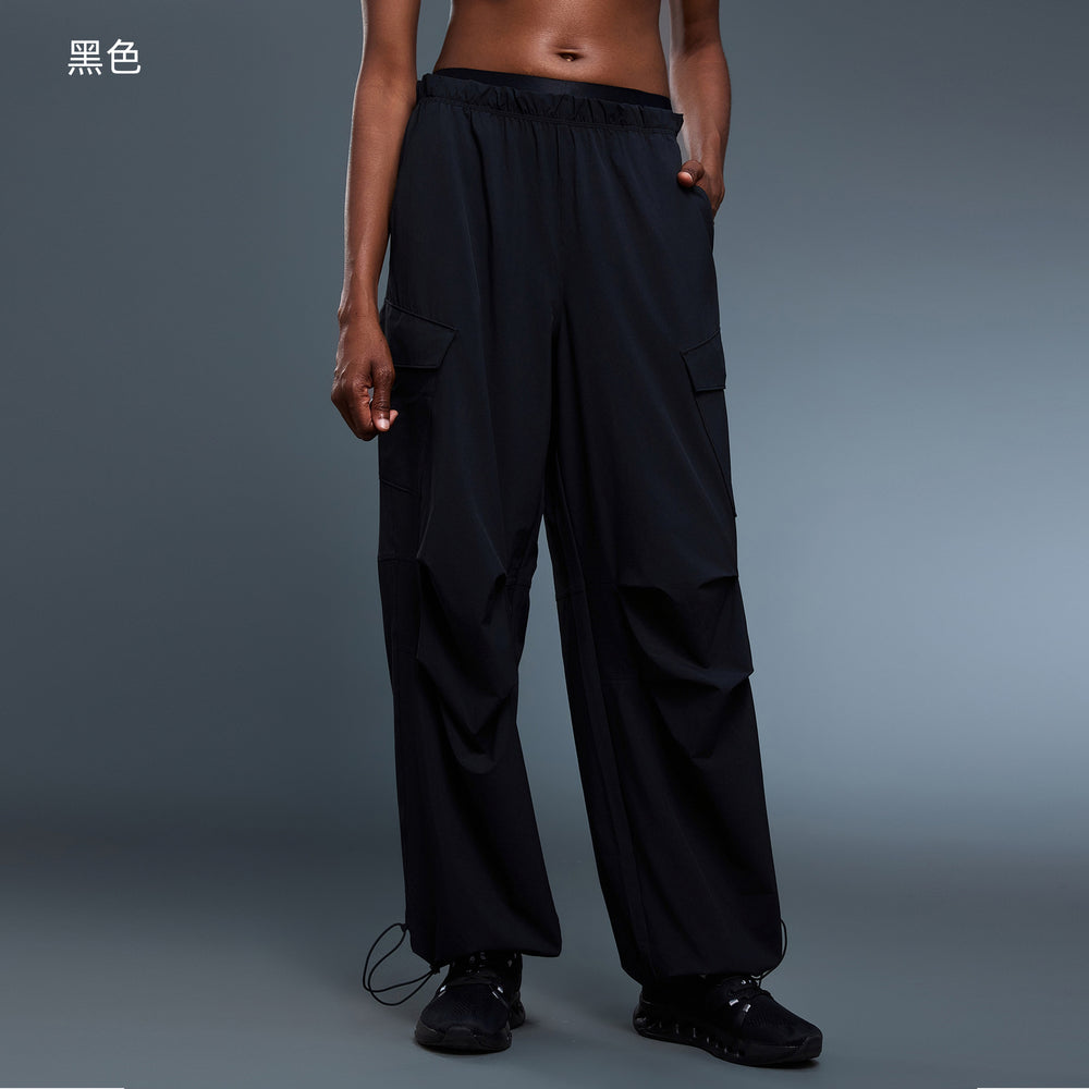 American paratrooper cargo pants - women's double waistband, straight leg, jogger style, quick-dry, breathable, casual activewear trousers d25111