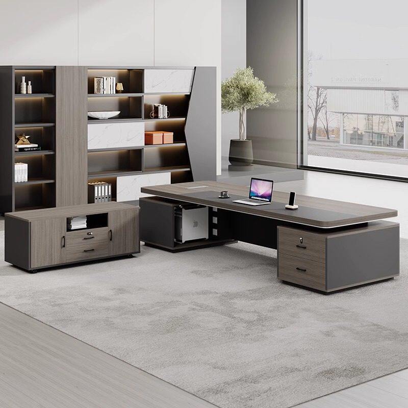 Boss desk accessible luxuryclassy executive desk manager desk casual modern president office desk and chair combination