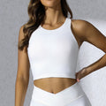 Amazon cross-border high collar yoga vest women's running bubble wrap breast reduction sports intimates with breast pads fitness bra
