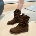 Birkenstock short boots for women 2026 new autumn winterthick sole heightening western boots maillard knee socks pile boots for women