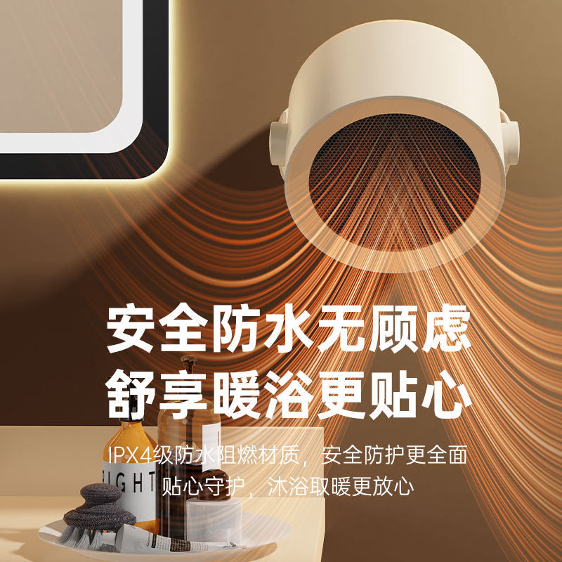 wall-mounted & desktop space heater - portable electric heater for home, office, and dorm room (110v)