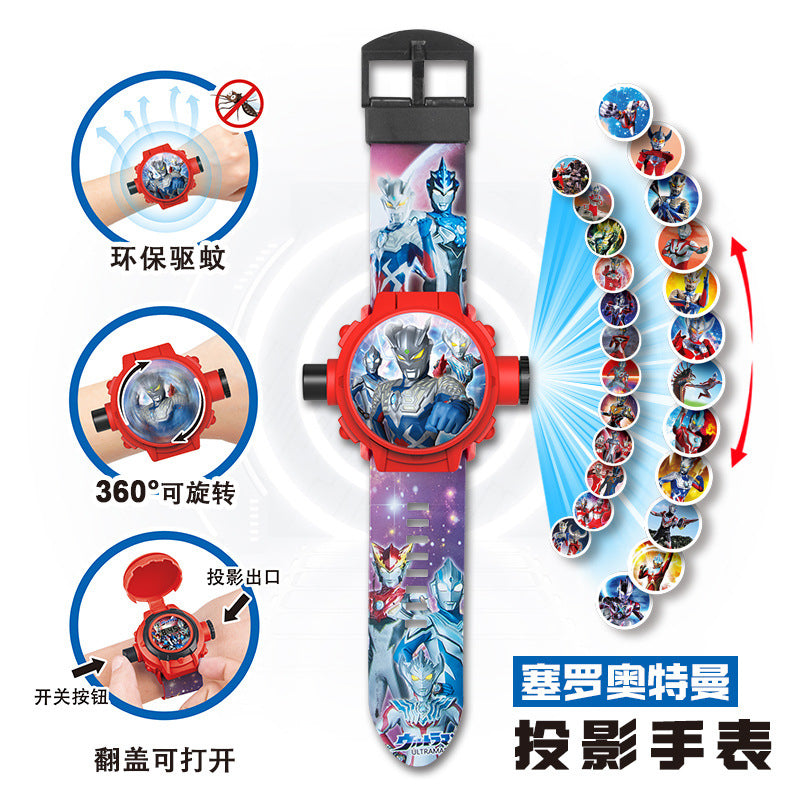 Kids' toy zero mosquito repellent bracelet ultraman kindergarten kuromi boy girl electronic projection watch