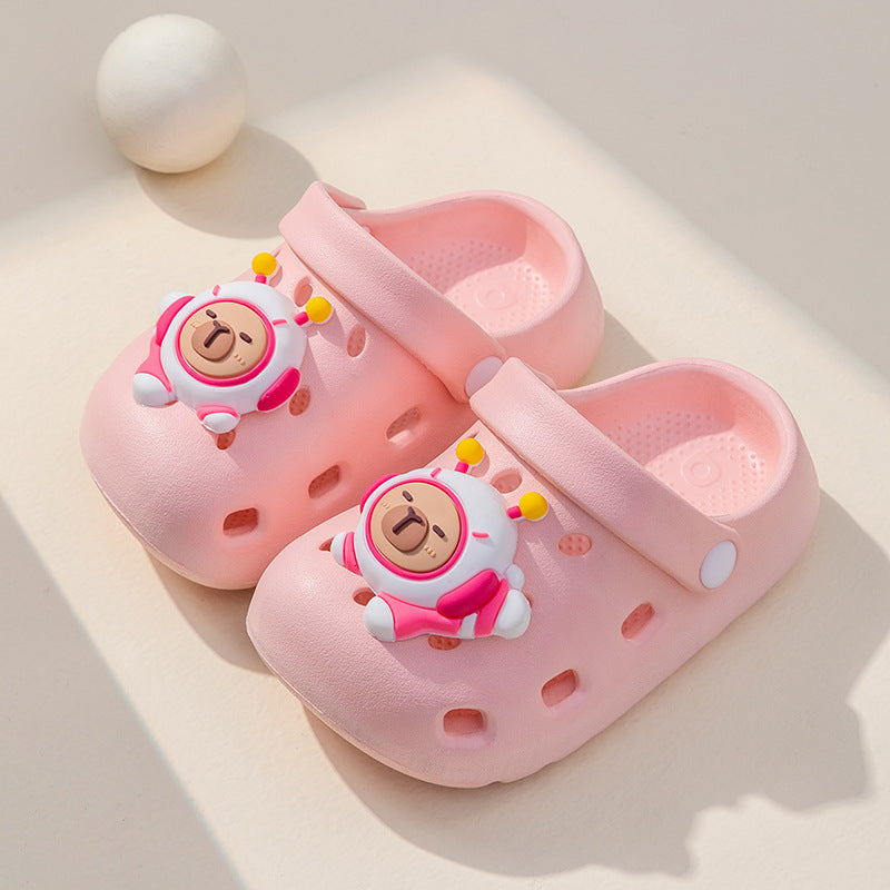 Eva squishy sandals for boys and girls - cartoon design, thick sole, non-slip, perfect for summer outdoor wear