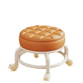 For homeuniversal wheel small stool with wheel beautiful seam stool silent wheel low stool with baby learning to walk stool four-wheel small bench