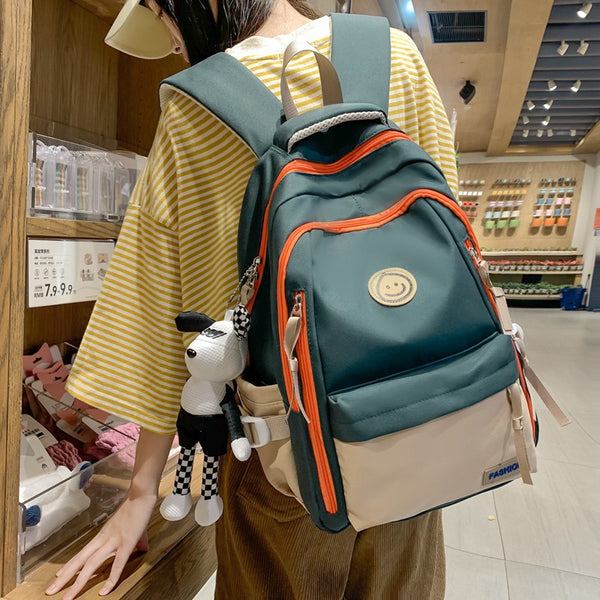 High-value versatile large-capacity backpack female backpack computer bag female college student high school student