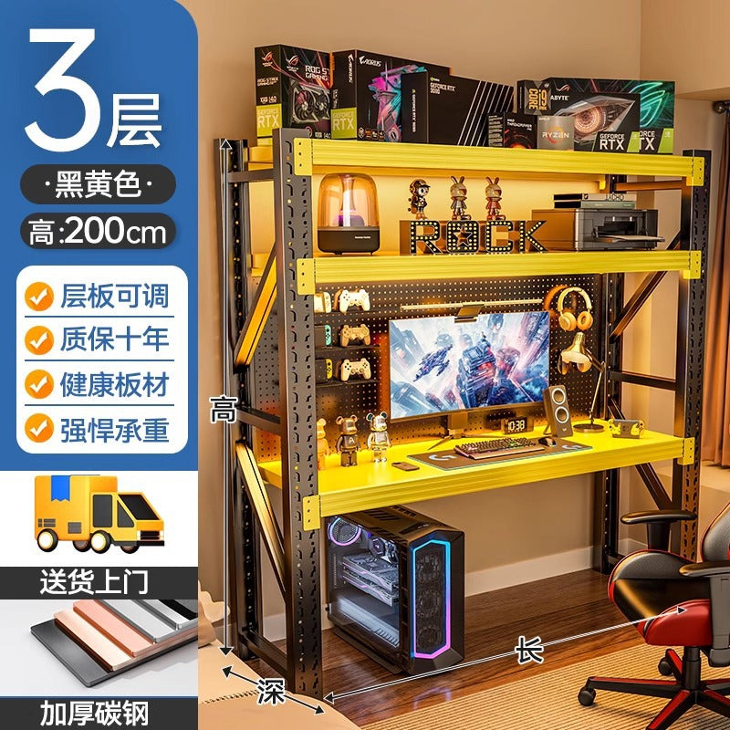 Computer desk desktop simple shelf e-sports table diy multi-layer storage rack storage rack for home desk storage rack