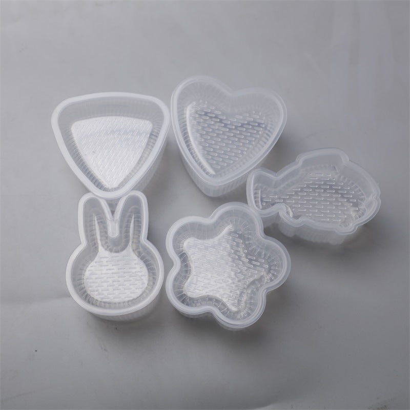Multi-layer rice ball mold heart shape diy military ship sushi mold baking tool multi-layer sushi supplementary food bento tool