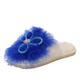 cotton slippers baotou heattech slippers flats slippers daily home slippers soft real fur soft bottom flower cotton slippers