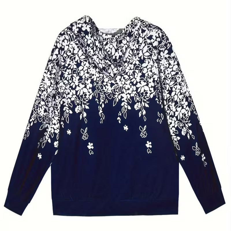 hot-selling plus-size women's zip-up hoodie, new casual long-sleeve hooded sweatshirt jacket, dropshipping available