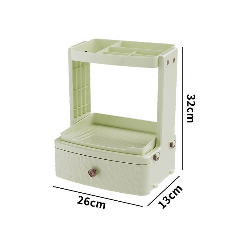 Household cosmetics storage box, dresser, premium desktop skin care products, storage lipstick, multi-function and large capacity