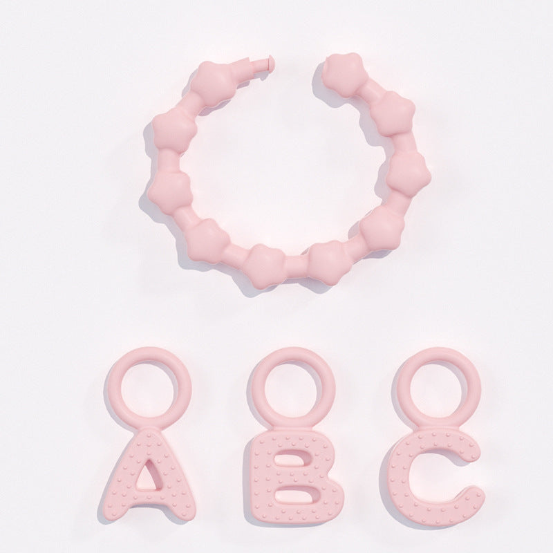 Baby silicone bracelet, toothpaste, baby anti-eating hand glue, gnawing baby teeth, toy pacifier, molar stick