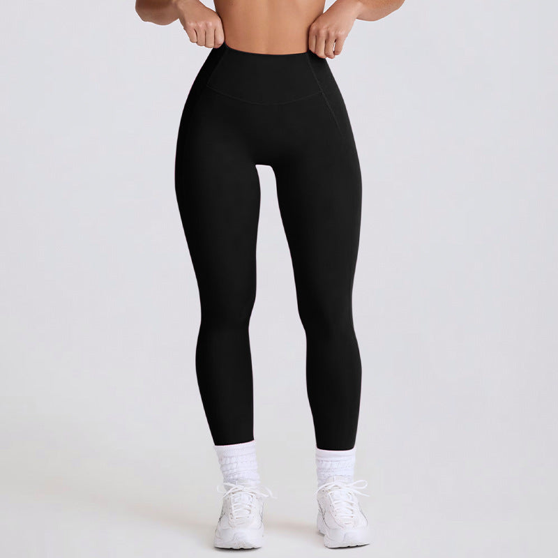 peach butt tummy-tight yoga pants for women outwear running sports quick-drying fitness pants three-quarter shorts