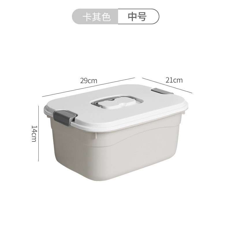 Storage Box Plastic Clothes Organizing Box Covered Portable Storage Box Extra Large Household Toys Snack Storage Box
