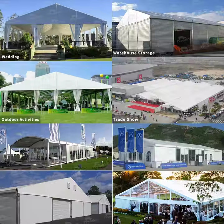 Factory export industrial tent, temporary logistics storage warehouse tent, large industrial aluminum alloy warehouse tent