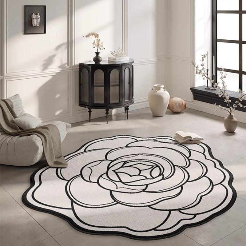 Custom-shaped rug for living room,  new floral floor mat, bedroom bedside waterproof, low-maintenance sofa home decor, premium quality