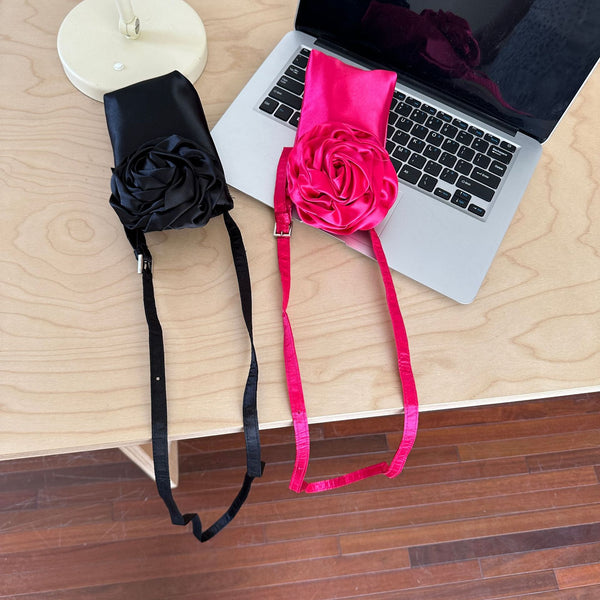 Korean version of the same Korean rose square decorative small bag niche design versatile commuter shoulder handbag