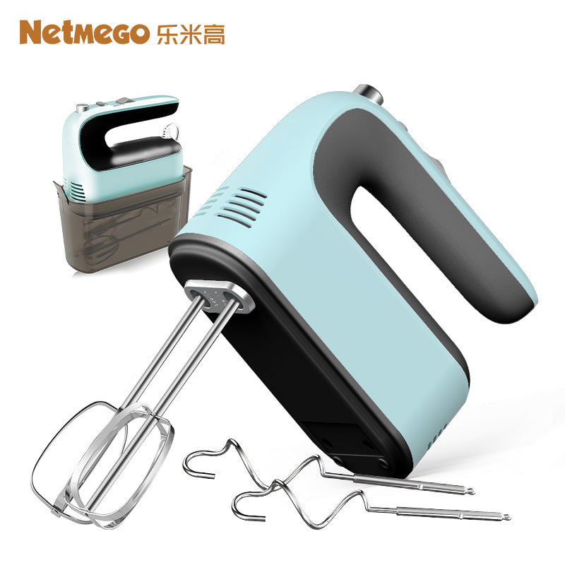 Lemigao electric egg beater household handheld egg beater egg beater 5th gear 300W with storage box code packet of the released version