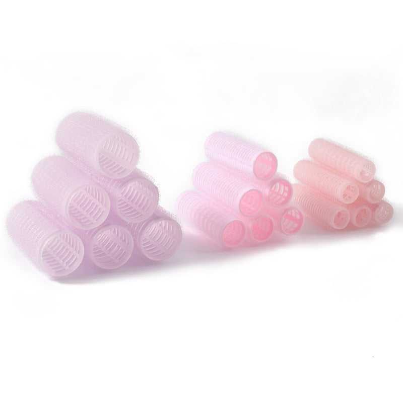 Cross-border 28 nylon curling iron sets, plastic hair roots, fluffy air bangs, curling hair artifacts, hair tools