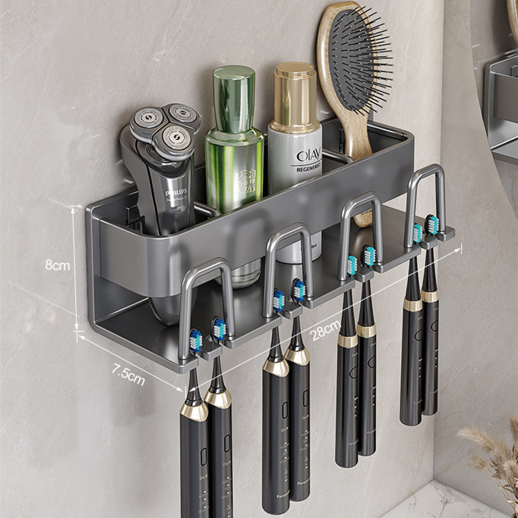 Removable toothbrush rack No punching mouthwash cup holder Wall hanging storage rack Electric toothbrush Toothpaste holder Wholesale