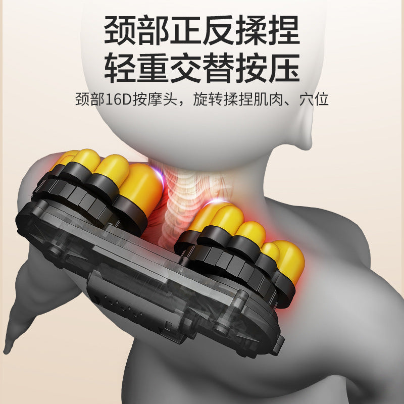 Massage cushion - home use, full body multifunctional massager for back, waist, and cervical spine. fully automatic massage sofa chair cushion