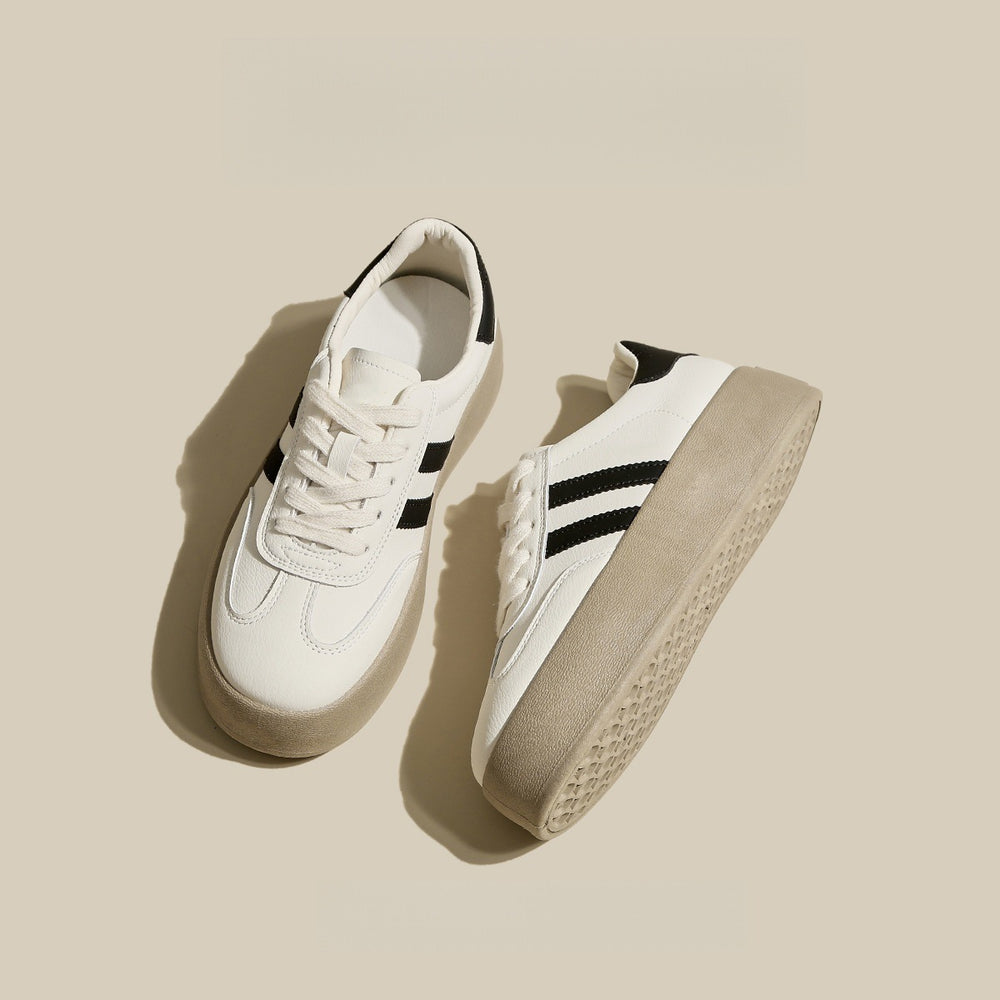 Best selling german training shoes breathable thick sole white women's shoes 2025autumnew arrivaleasiest for match women's casual sports board shoes