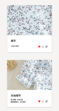 girl's suspender shirt skirt small flower pattern vest shoulder military green skirt kidstwo-piece set skirt