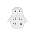 Multifunctional socket converter with night light cute conversion plug strip panel multi-hole wireless drag plug-in power strip