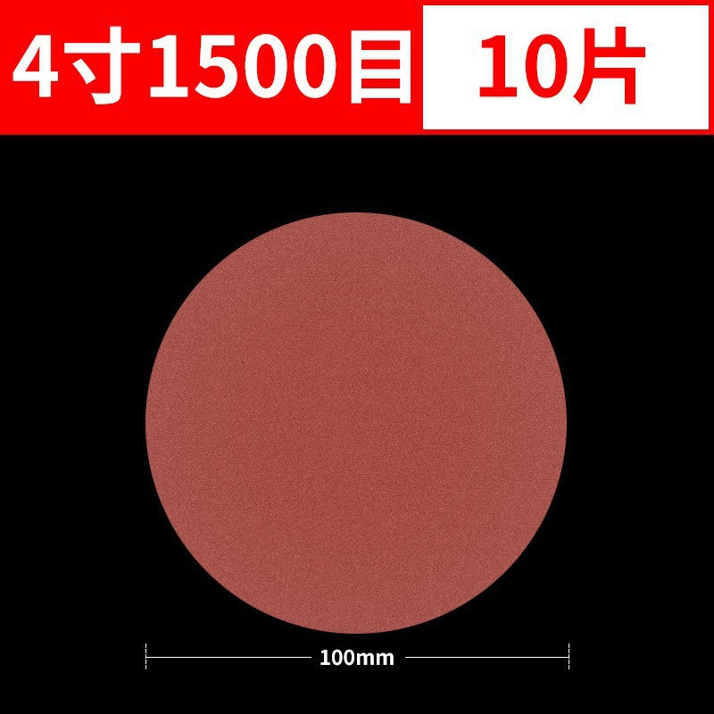 4inch sandpaper flocking woodworking wall grinder polishing round suction cup back velvet self-adhesive angle grinder grinding disc