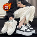 Thick solewhite shoes women's 2026 autumn winter new arrivaleasiest for matchheight increasing sneakers women's fleece-linedcasual sports shoes