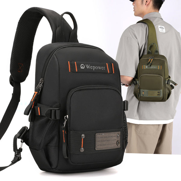 WEPOWER new large-capacity daily travel portable shoulder messenger bag functional and practical breast bag