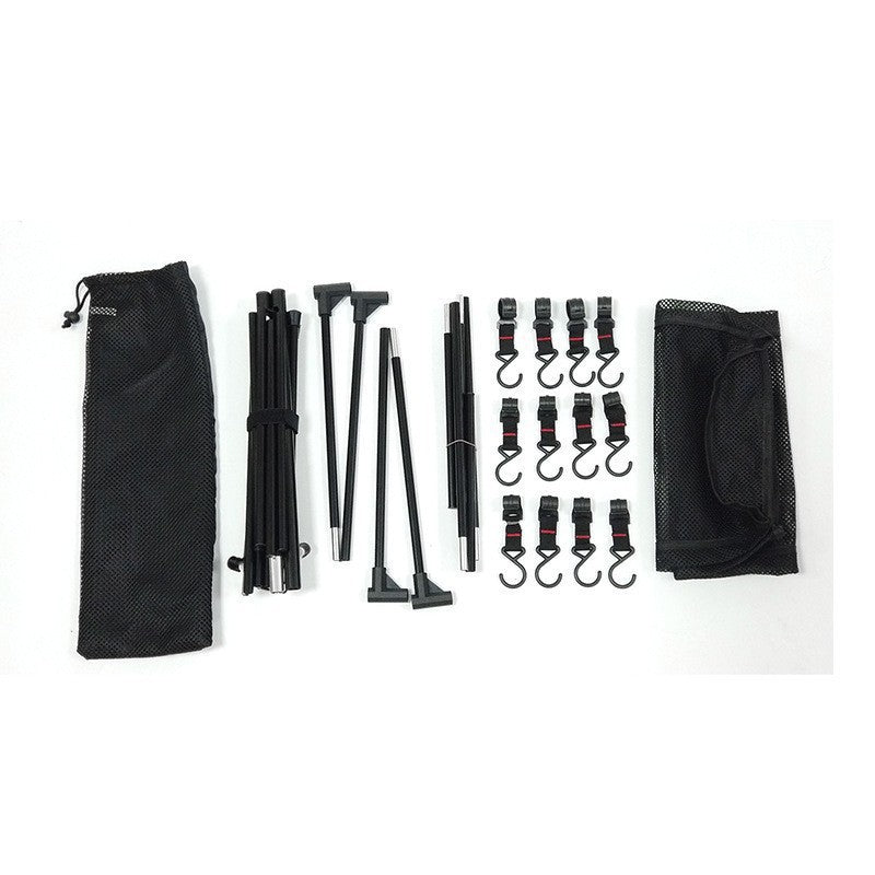 Outdoor camping shelves, tourist camping triangular storage shelves, light racks, hangers, pots and bowls triangular storage