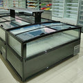 Island cabinet shopping mall supermarket special large capacity combined freezer refrigerated and frozen copper tube horizontal refrigerator large fresh-keeping cabinet
