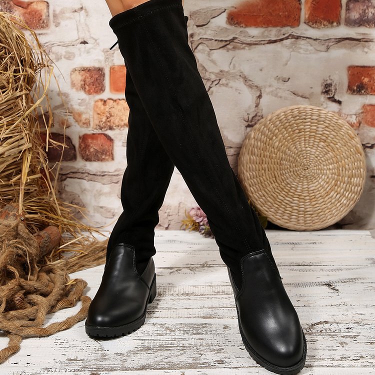 autumn and winter over-the-knee boots for women  new export large size difference 0.5   dropshipping