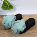 plus sizenew arrival sandals and slippers for women summer one-piece slippers with large flowers casualoutwear beach shoes for women flats slippers