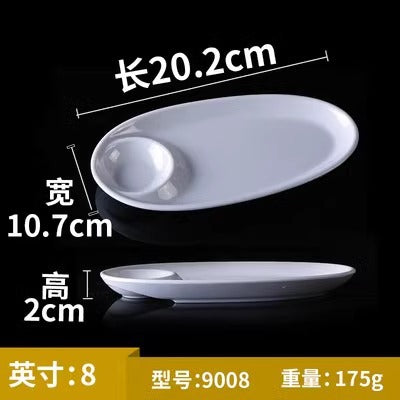 Fat beef plate melamine hotpot restaurant buffet plate tableware barbecue plate commercial side dish dish lettuce bucket haidilao