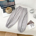 Summer kids' mosquito pants:  new trendy styles for boys and girls - casual, stylish, loose-fit, comfortable air conditioning pants with elastic ankles