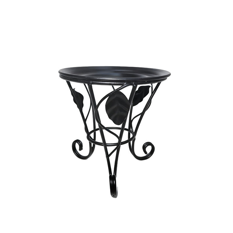 Metal candlestick european style simple desktop small flower stand flower pot stand multi-functional iron art succulent flower stand